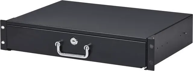 Main image of Cables Direct Online 2U 19" Server Cabinet Case Rack Mount with Lock & Key, Heavy-Duty Design, Secure IT or DJ Equipment Storage