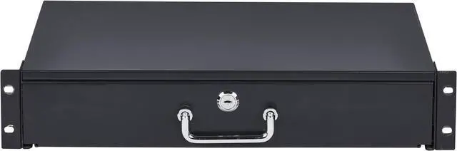 Alt view image 6 of 7 - Cables Direct Online 2U 19" Server Cabinet Case Rack Mount with Lock & Key, Heavy-Duty Design, Secure IT or DJ Equipment Storage