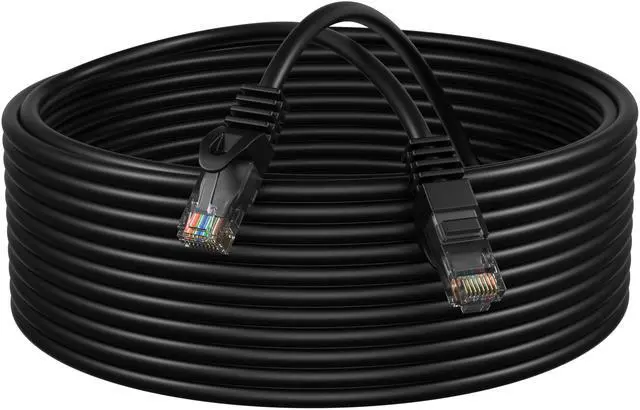 Alt view image 4 of 4 - Cables Direct Online Cat6 50FT Networking RJ45 Ethernet Patch Cable Xbox \ PC \ Modem \ PS4 \ Router- (50 Feet) Black
