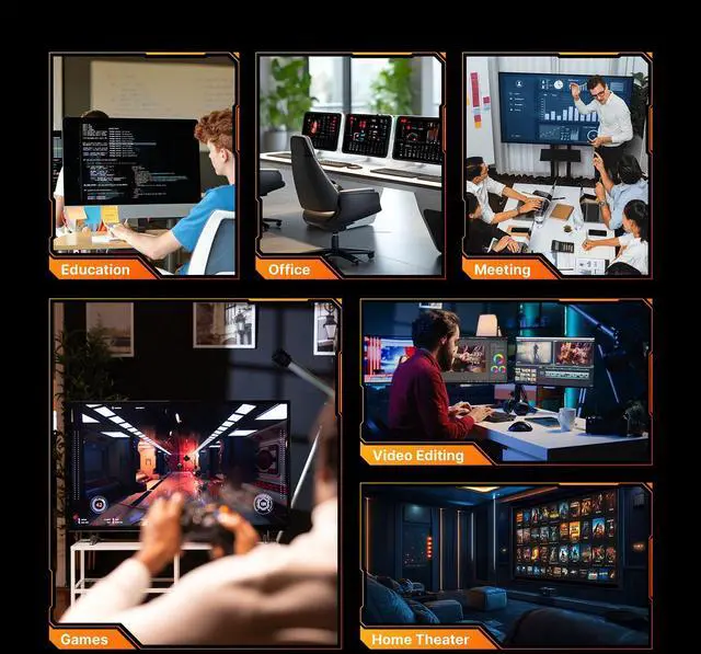 Alt view image 6 of 7 - BOSGAME M5 Mini PC, AMD Ryzen AI Max+ 395 (Up to 5.1GHz) 16 Cores 32 Threads, 128GB LPDDR5X, 2TB PCIe 4.0 M.2 SSD, Radeon 8060S Graphics, 8K Quad Display Mini Desktop Computer, WiFi 7, BT 5.4, 2.5G LA