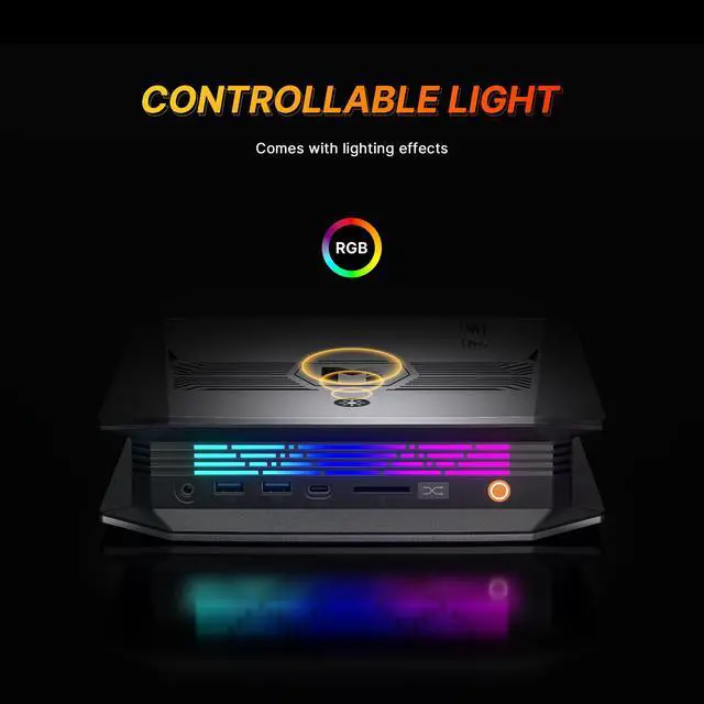 Alt view image 7 of 7 - BOSGAME M5 Mini PC, AMD Ryzen AI Max+ 395 (Up to 5.1GHz) 16 Cores 32 Threads, 128GB LPDDR5X, 2TB PCIe 4.0 M.2 SSD, Radeon 8060S Graphics, 8K Quad Display Mini Desktop Computer, WiFi 7, BT 5.4, 2.5G LA