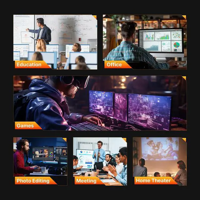 Alt view image 7 of 7 - BOSGAME P5 Pro Mini PC, AMD Ryzen 7 6800H Processor, 32GB DDR5 RAM, 1TB SSD, Dual 2.5GbE LAN, WiFi 6E, Bluetooth 5.2, USB4 8K Display, Mini Desktop Computer for Business, Home Office & Creator Work