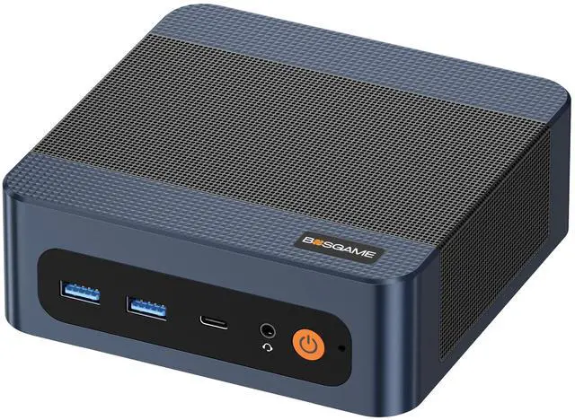 Main image of BOSGAME P3 Mix Mini PC Windows 11 Pro, AMD Ryzen 7 7640HS (6C/12T up to 5.0GHz), 16GB DDR5 512GB SSD, Dual 2.5G LAN, Triple 4K Display, Wi-Fi 6E & BT 5.2