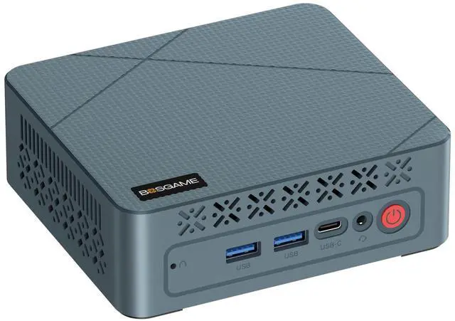 Main image of BOSGAME E2 Air Mini PC Windows 11 Pro, AMD Ryzen 5 3501U (4C/8T) up to 3.7GHz, 8GB DDR4 256GB SSD, Radeon Vega 8 Graphics, Dual HDMI 2.0 4K Triple Monitor Display, Small Form Factor Desktop
