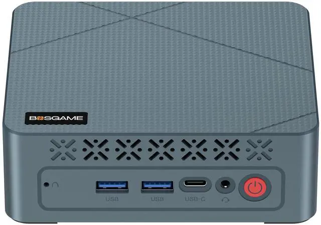 Main image of BOSGAME E2 Plus Mini PC, AMD Ryzen 5 3501U up to 3.7GHz, 8GB DDR4, 256GB SSD, Windows 11 Pro, Radeon Vega 8 Graphics, Triple 4K Display, Home & Office Desktop Computer