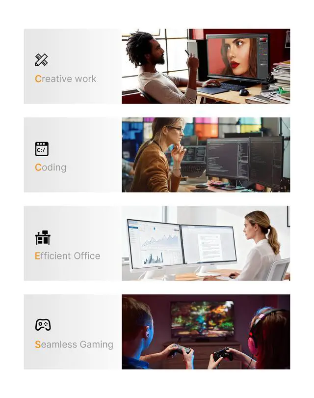 Alt view image 7 of 7 - BOSGAME P6 Neo Mini PC, Ryzen 7 6800H, 24GB LPDDR5X 1TB SSD, Win 11 Pro, Triple 4K, WiFi 6E, Dual LAN