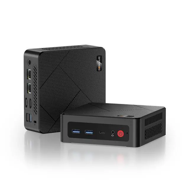 Main image of BOSGAME E4 Air Mini PC, AMD Ryzen 5 3500U up to 3.7GHz, 8GB DDR4 (up to 32GB),256GB SSD, Dual Gigabit LAN, Triple 4K Display, WiFi 5 & BT 5.0