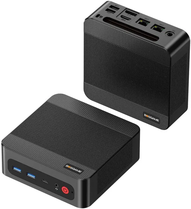 Main image of BOSGAME P3 Plus Mini PC, AMD Ryzen 7 7840HS, 16GB DDR5 1TB SSD, 2*RJ45 LAN, USB Type-C Full Function, Triple 4K Display, WiFi 6E & BT 5.2