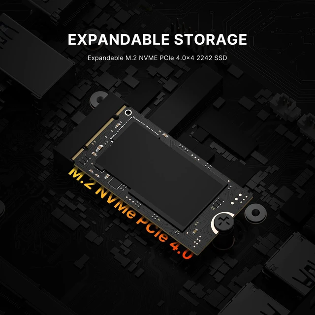 Alt view image 5 of 7 - BOSGAME P5 Pro Mini PC AMD Ryzen 7 6800H (8C/16T, up to 4.7GHz) 32GB DDR5 RAM 1TB NVMe SSD, AMD Radeon 680M, Quad 4K@60Hz Outputs via HDMI + USB-C, 2.5G LAN, Wi-Fi 6, Windows 11 Pro Desktop Computer