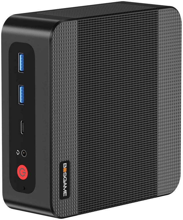 Main image of BOSGAME P4 Ultra Mini PC AMD Ryzen 7 7730U (8C/16T, up to 4.5GHz) 16GB DDR4 RAM 1TB NVMe SSD, AMD Radeon Graphics, Triple 4K@60Hz Outputs via HDMI + DP + USB-C (Full Function), Dual 2.5G LAN, Wi-Fi 6E