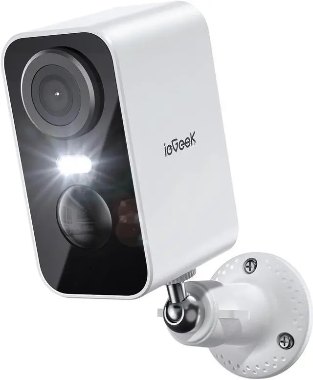 Main image of ieGeek Security Cameras Wireless Outdoor, 2K 3MP Battery Powered WiFi Security Camera with Spotlight & Siren Alarm, 2-Way Audio, Color Night Vision, AI Detection for Home Security, Works with Alexa