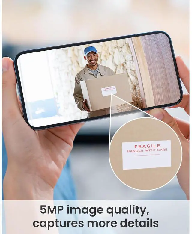 Alt view image 3 of 7 - ieGeek 5MP Doorbell Camera Wireless No Subscription- Video Doorbell Wireless with Chime, Doorbell with Camera, Voice Changer, 2-Way Audio, PIR Motion Detection, 2.4Ghz WiFi, Compatible with Alexa