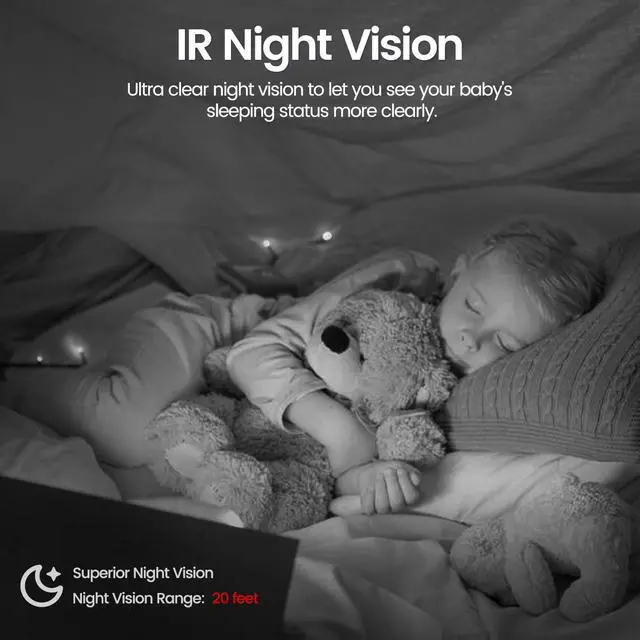 Alt view image 5 of 7 - Vsmahome 2K Security Camera Indoor,House Cameras with Audio and Video,Plug in Surveillance Cameras for Home Security,8X Zoom,IR Night Vision,Sound/Motion Detection,2-Way Talk,Supports Alexa