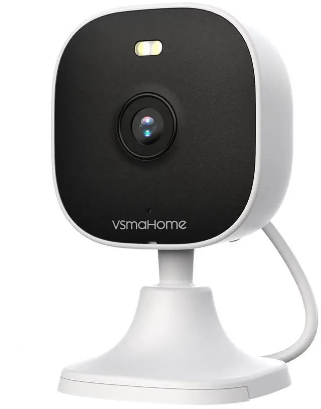 2K Security Camera Indoor,House Cameras with Audio and Video,Plug in Surveillance Cameras for Home Security,8X Zoom,IR Night Vision,Sound/Motion Detection,2-Way Talk,Supports Alexa