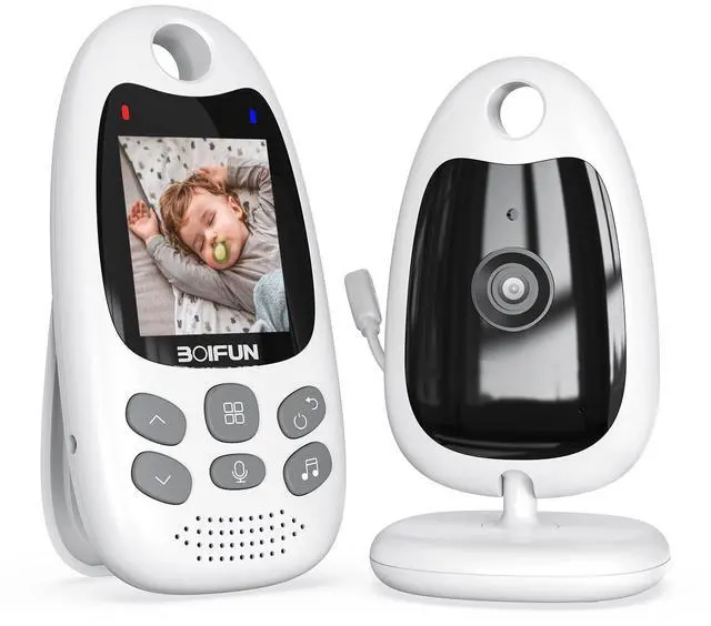 Main image of 2026 Upgraded Baby Monitor with Camera and Night Vision, No WiFi,Two-way Audio, 2-inch Screen, VOX/ECO Mode, Rechargeable Battery, Video, Lullabies, Feeding Reminder, Temperature Sensor, Gift