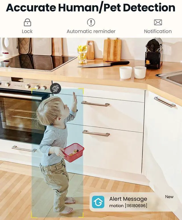 Alt view image 3 of 7 - ieGeek 2K Indoor Security Camera, 5G&2.4G WiFi Camera Surveillance Interieur, 360° PTZ & Auto Tracking for Baby, Pet Camera with Phone App, Smart Motion Sensor, 2-Way Audio, Night Vision