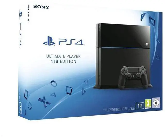 Main image of Sony Playstation PS4 1TB Black Console (Renewed)