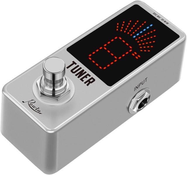 Alt view image 2 of 5 - Rowin LT-910 High Precision Guitar Tuner Pedal - Chromatic Tuning for Electric Guitars, True Bypass, Full Metal Case