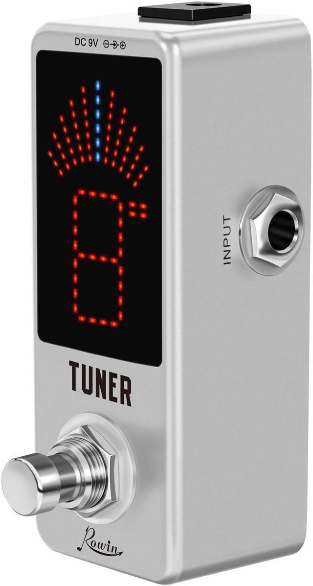 Alt view image 4 of 5 - Rowin LT-910 High Precision Guitar Tuner Pedal - Chromatic Tuning for Electric Guitars, True Bypass, Full Metal Case