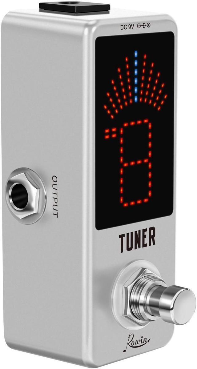 Alt view image 5 of 5 - Rowin LT-910 High Precision Guitar Tuner Pedal - Chromatic Tuning for Electric Guitars, True Bypass, Full Metal Case