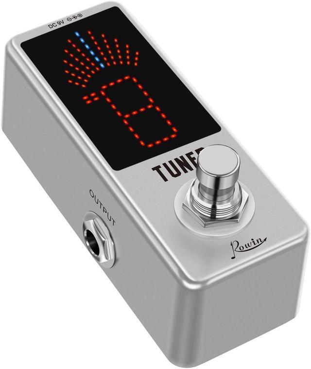 Alt view image 3 of 5 - Rowin LT-910 High Precision Guitar Tuner Pedal - Chromatic Tuning for Electric Guitars, True Bypass, Full Metal Case