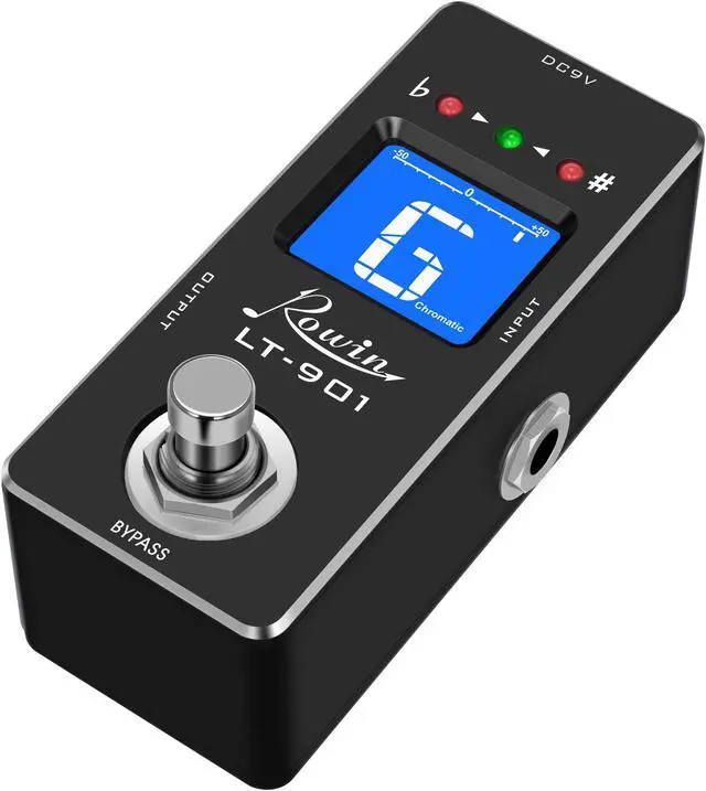 Alt view image 2 of 5 - Rowin LT-901 Guitar Tuner Pedal High Precision - Guitar Chromatic Tuner Pedal ± 1 Cent Full Metal Case True Bypass