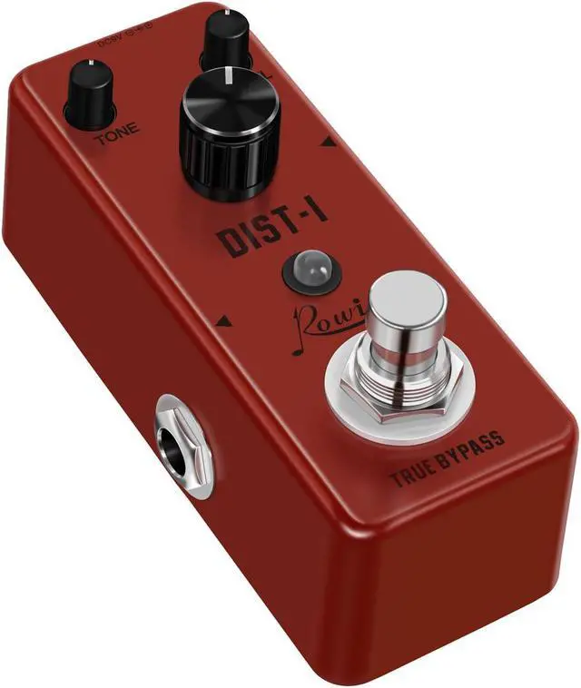 Alt view image 2 of 5 - Rowin LEF-301A Guitar Distortion Pedal Realistic Vintage British Amplifer Dist Pedals High Gain Distortion Effect True Bypass