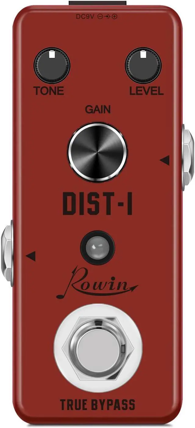 Alt view image 4 of 5 - Rowin LEF-301A Guitar Distortion Pedal Realistic Vintage British Amplifer Dist Pedals High Gain Distortion Effect True Bypass