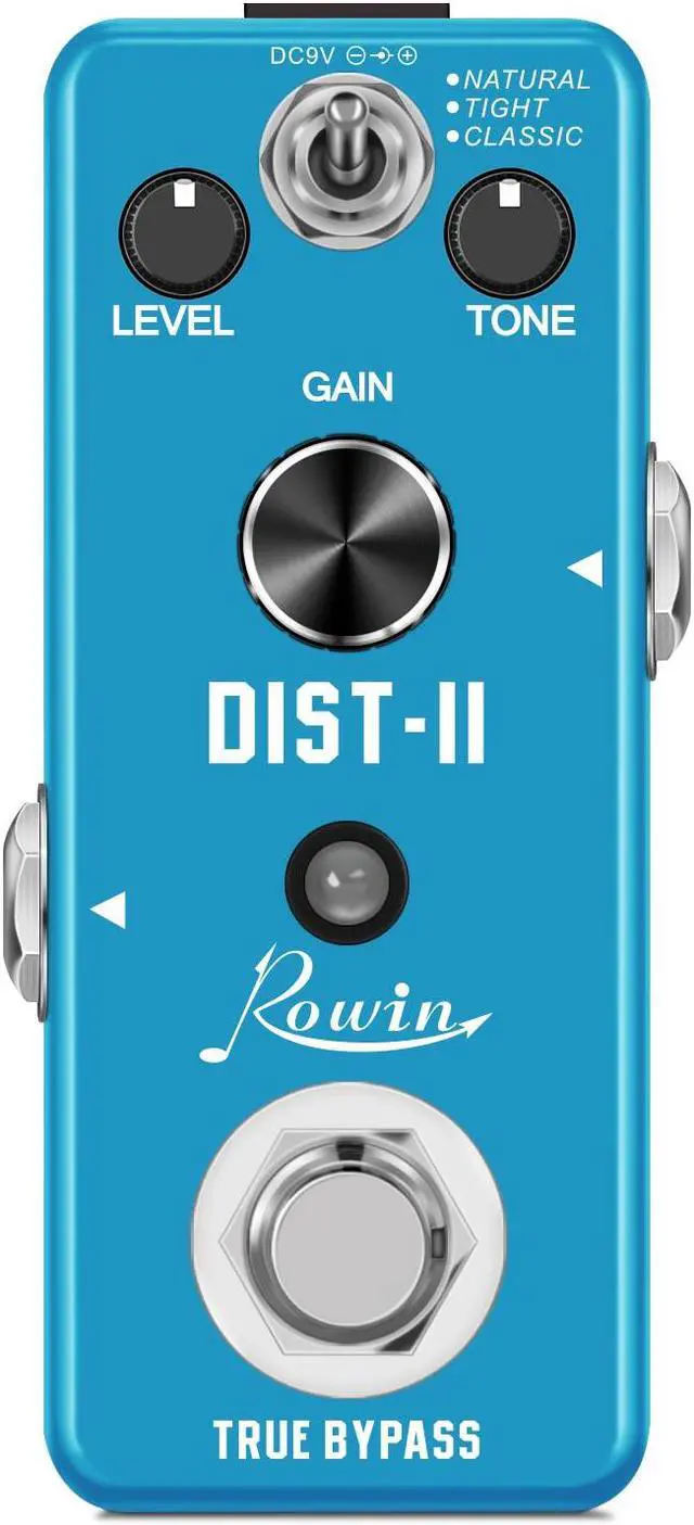Main image of Rowin LEF-301B Guitar Distortion Pedal Solo Dist Effect Pedals For Guitarist High Gain Distortions Pedals Natural Tight Classic True Bypass