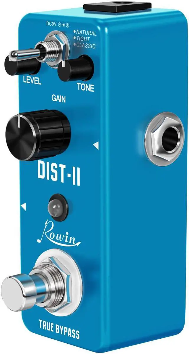 Alt view image 4 of 5 - Rowin LEF-301B Guitar Distortion Pedal Solo Dist Effect Pedals For Guitarist High Gain Distortions Pedals Natural Tight Classic True Bypass