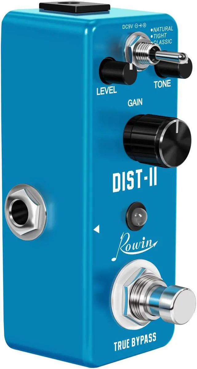 Alt view image 5 of 5 - Rowin LEF-301B Guitar Distortion Pedal Solo Dist Effect Pedals For Guitarist High Gain Distortions Pedals Natural Tight Classic True Bypass