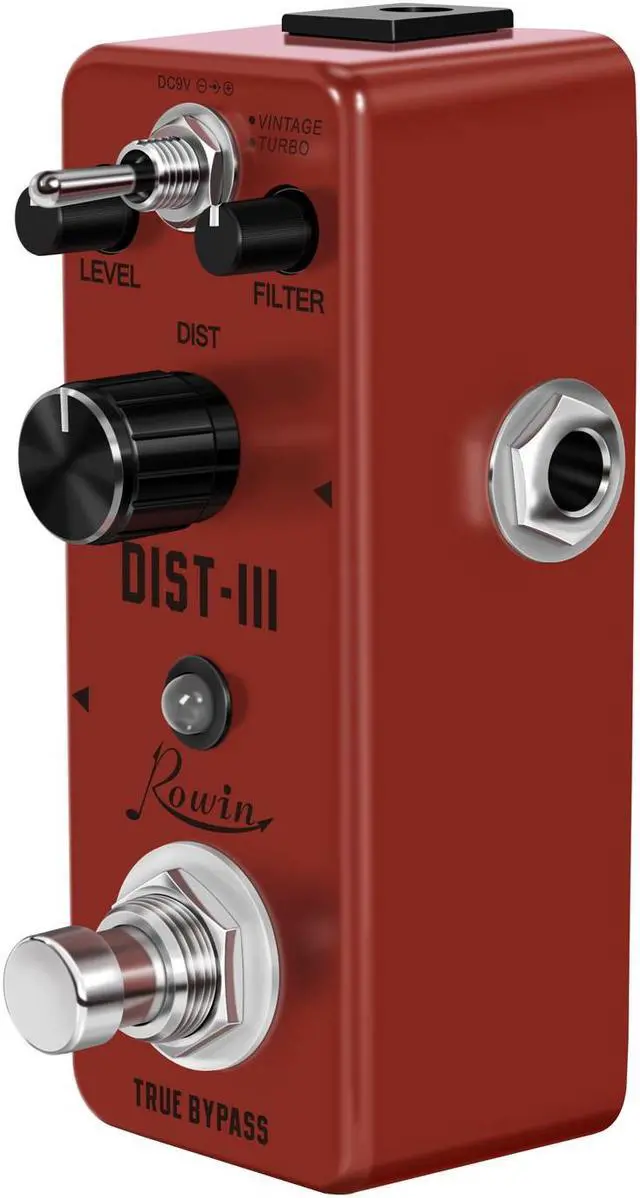 Alt view image 4 of 5 - Rowin LEF-301C Guitar Distortion III Effect Pedal Rat Clone HEAVY - True Bypass Full Metal Case