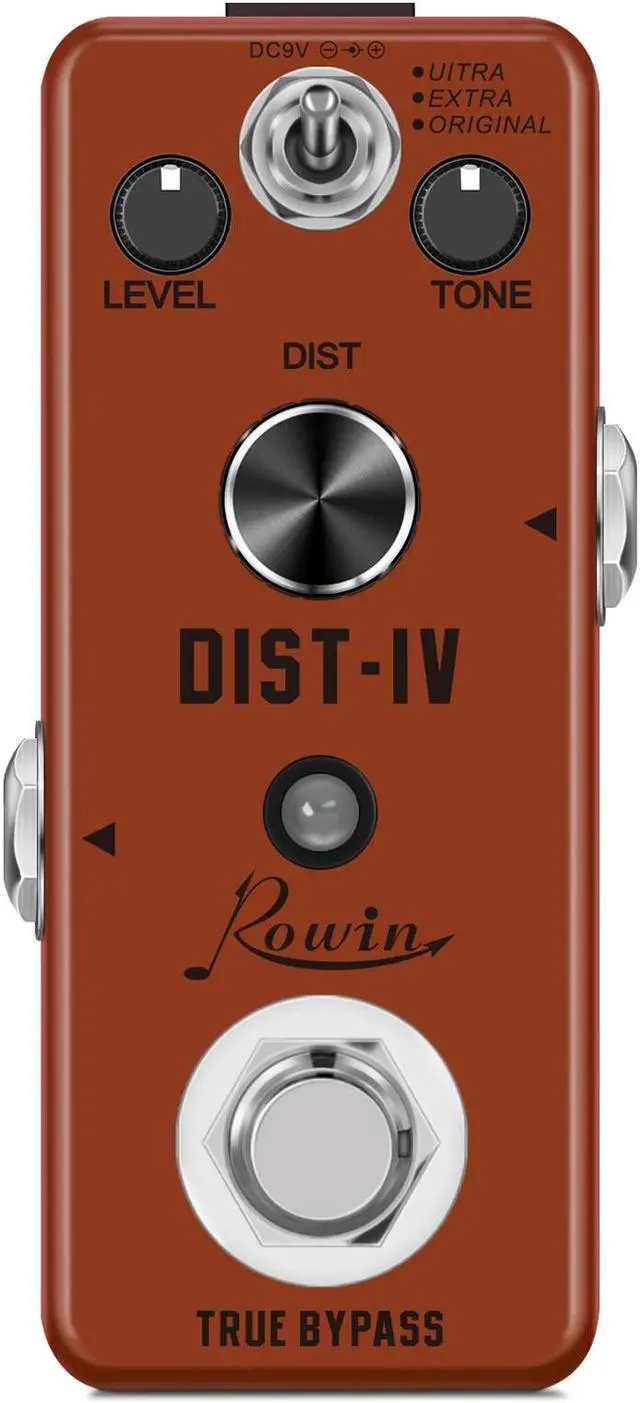 Main image of Rowin LEF-301D Distortion IV Guitar Effect Pedal With Killer Super Dist Tone True Bypass