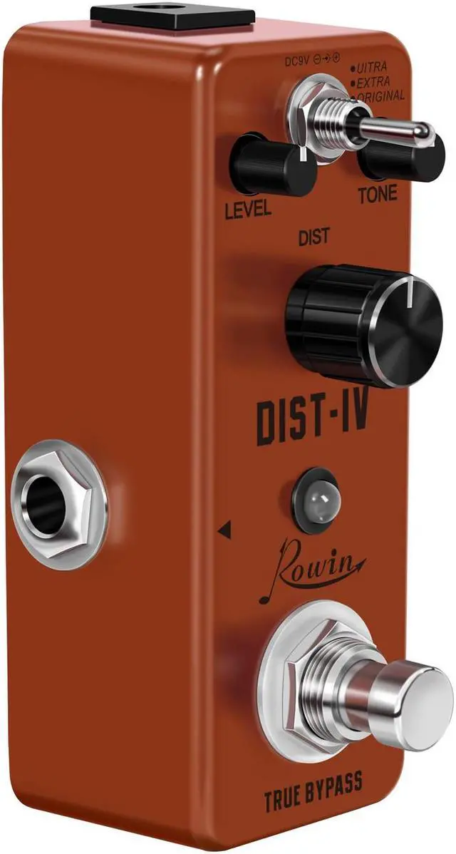 Alt view image 5 of 5 - Rowin LEF-301D Distortion IV Guitar Effect Pedal With Killer Super Dist Tone True Bypass