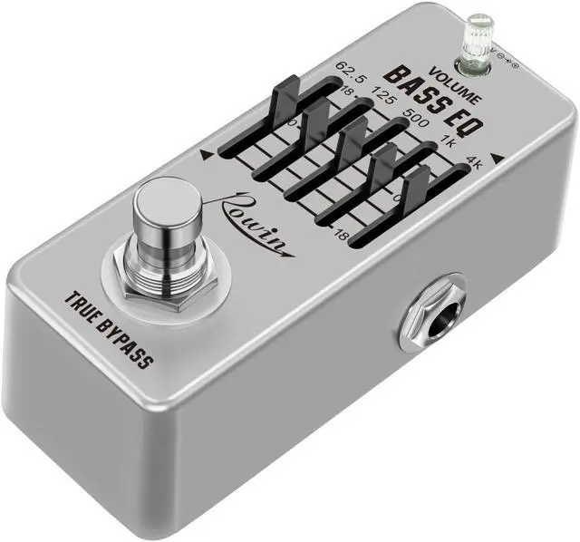 Alt view image 2 of 5 - Rowin LEF-317B Bass EQ Pedal 5 Band Equalizer Pedals For Bass Guitar With 5 Band Graphic Mini Size True Bypass