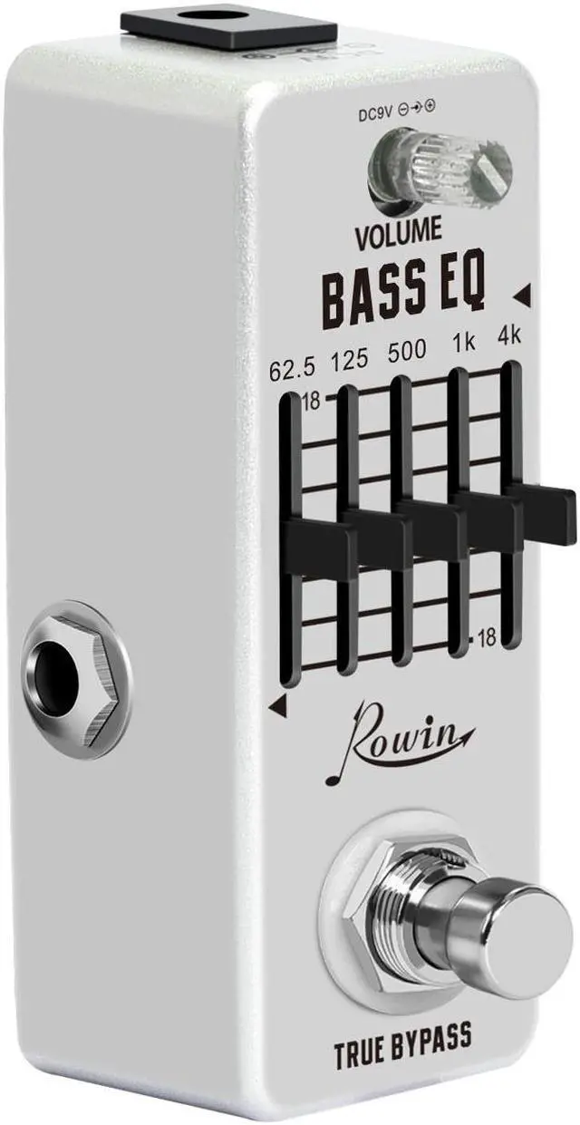 Alt view image 5 of 5 - Rowin LEF-317B Bass EQ Pedal 5 Band Equalizer Pedals For Bass Guitar With 5 Band Graphic Mini Size True Bypass