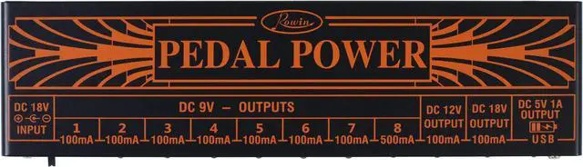 Alt view image 6 of 7 - Rowin PW-1 Pedal Power Supply Update Output Multi Circuit Power Supply For Guitar Pedal 10 Ways 9V/12V/18V DC Outputs & 1 Way 5V USB True Bypass