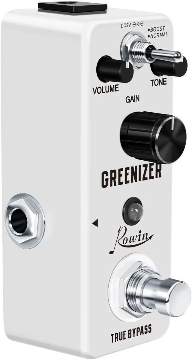 Alt view image 5 of 5 - Rowin LEF-323 Greenizer Guitar Overdrive Effect Pedal TS808 Tube Screamer Clone True Bypass Full Metal Case