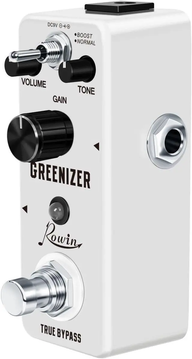 Alt view image 4 of 5 - Rowin LEF-323 Greenizer Guitar Overdrive Effect Pedal TS808 Tube Screamer Clone True Bypass Full Metal Case