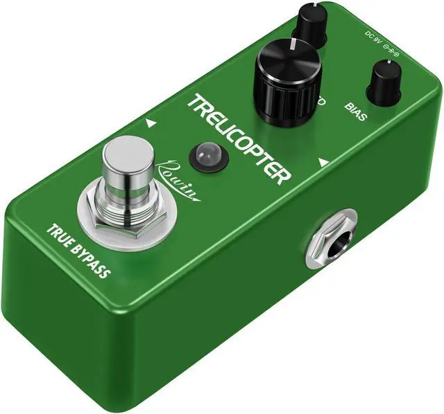 Alt view image 2 of 5 - ROWIN LEF -327 Guitar Trelicopter Effect Classic Optical Tremolo BIAS Knob True Bypass Full Metal Case
