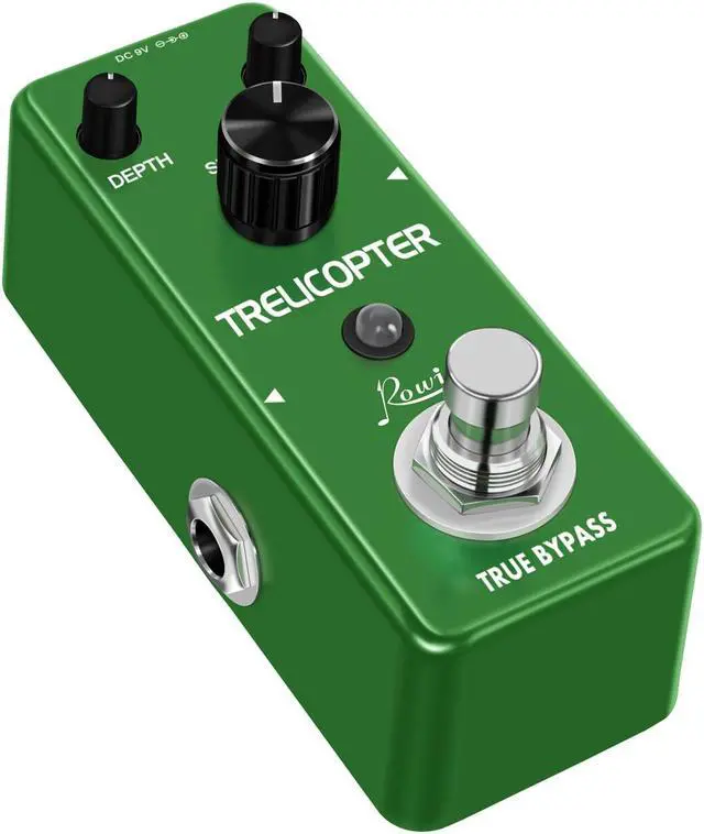 Alt view image 3 of 5 - ROWIN LEF -327 Guitar Trelicopter Effect Classic Optical Tremolo BIAS Knob True Bypass Full Metal Case