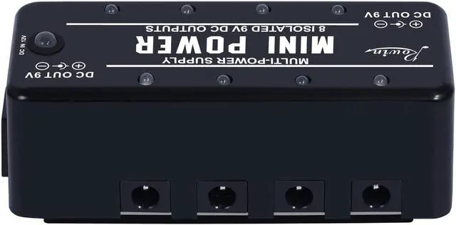 Alt view image 4 of 6 - Rowin LEF-329 Mini Power Pedal Guitar Pedals Power Supply Multi Circuit Power 8 Isolated 9V Output With Short Circuit Protect True Bypass