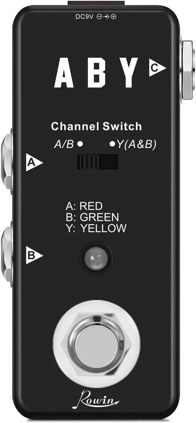 Main image of Rowin LEF-330 ABY Switcher Box Guitar Pedal ABY Line Selector Audio Channel Swith Combine Effect Pedal Guitar Accessories True Bypass