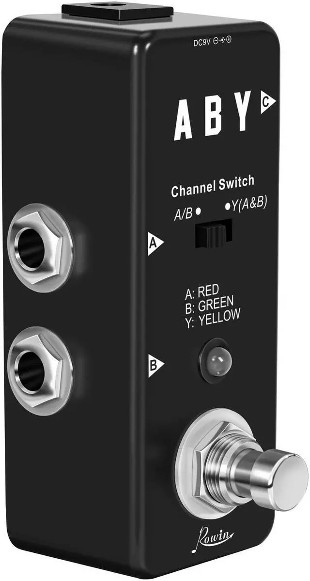 Alt view image 5 of 5 - Rowin LEF-330 ABY Switcher Box Guitar Pedal ABY Line Selector Audio Channel Swith Combine Effect Pedal Guitar Accessories True Bypass