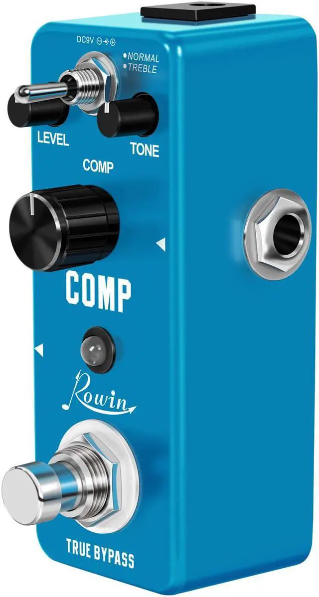 Alt view image 4 of 5 - Rowin LEF-333 Guitar Compressor Pedal Analog Comp Effect Pedals For Electric Guitar Classic Studio Grade Compressors True Bypass