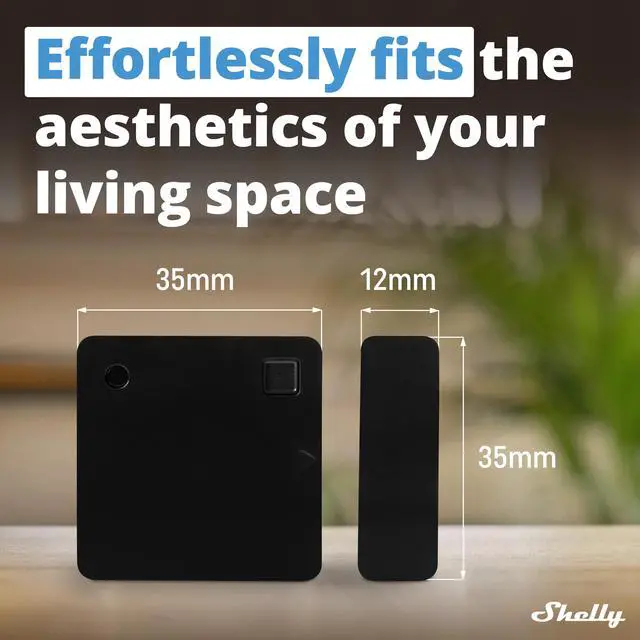 Alt view image 3 of 7 - Shelly Blu Door/Window | Bluetooth Operated Sensor | iOS & Android App | Compatible with Google Home & Alexa | Lux and Tilt Angle Measurement | Set Custom Activation Scenes | Home Automation | Black
