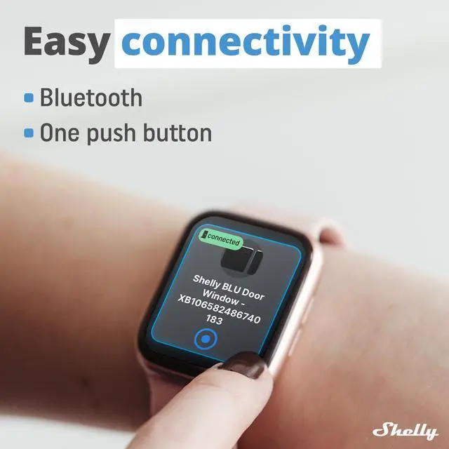 Alt view image 6 of 7 - Shelly Blu Door/Window | Bluetooth Operated Sensor | iOS & Android App | Compatible with Google Home & Alexa | Lux and Tilt Angle Measurement | Set Custom Activation Scenes | Home Automation | Black