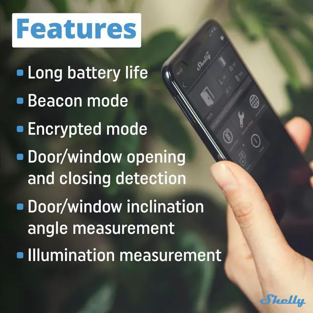 Alt view image 3 of 6 - Shelly Smart Security Bundle | Smart Security Package | Bluetooth Devices | Home Automation | iOS Android App | Bluetooth Gateway Required | Customized Alarm Zones | Automation Scenarios