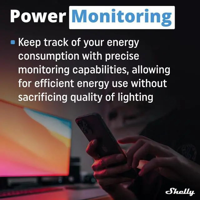 Alt view image 5 of 7 - Shelly Plus RGBW PM | WiFi & Bluetooth Smart Remote Control for RGBW | Power Metering  | No Hub required | Compatible with Google Home & Alexa | iOS & Android App | Home Automation