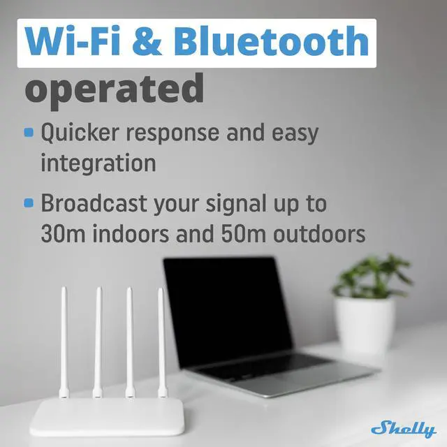 Alt view image 5 of 7 - Shelly BLU Gateway | Bluetooth WiFi Gateway in a USB-A dongle | WiFi Range Extender | Compatible with Google Home & Alexa | iOS & Android App | Wire-Free | Home Automation
